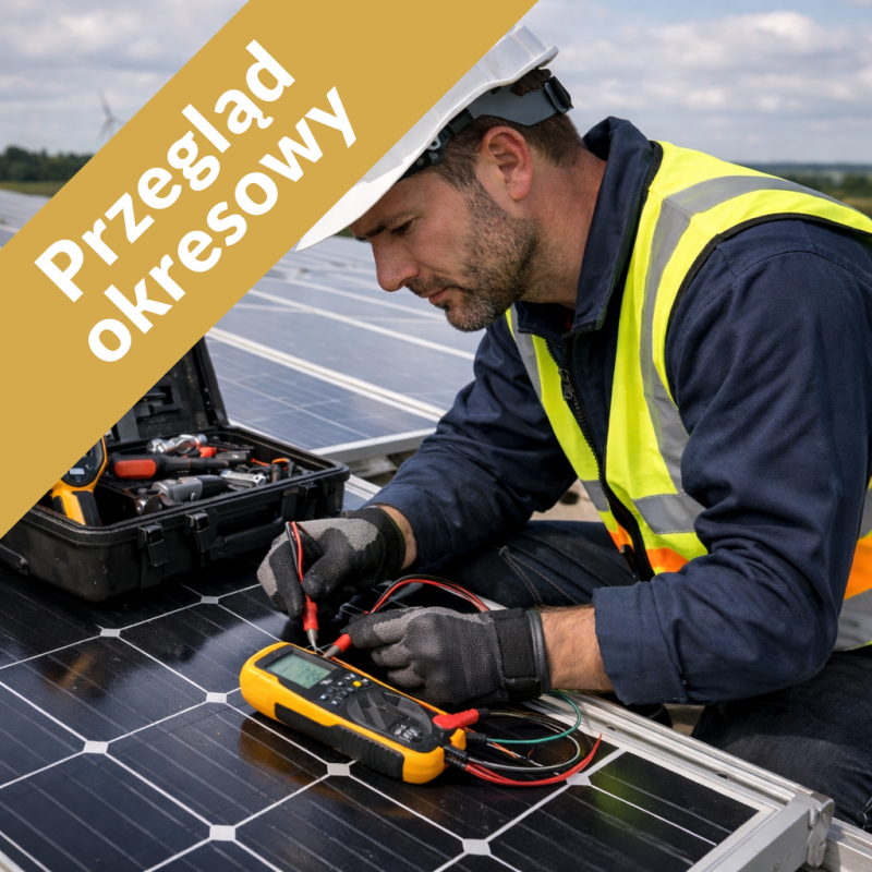 Przegląd okresowy instalacji fotowoltaicznej o mocy od 20 kW do 30 kW