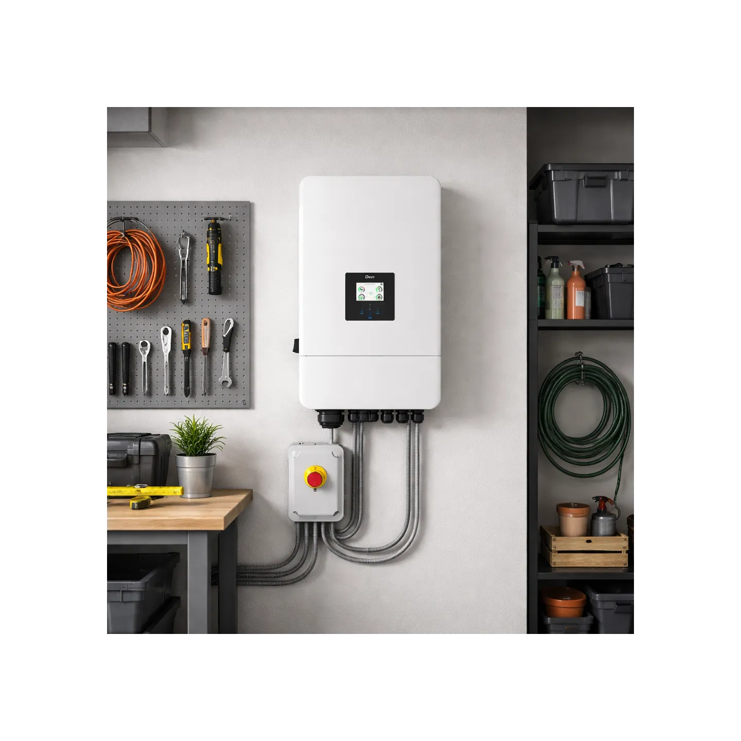 Falownik hybrydowy Deye SUN-5K-SG05LP1-EU – montaż