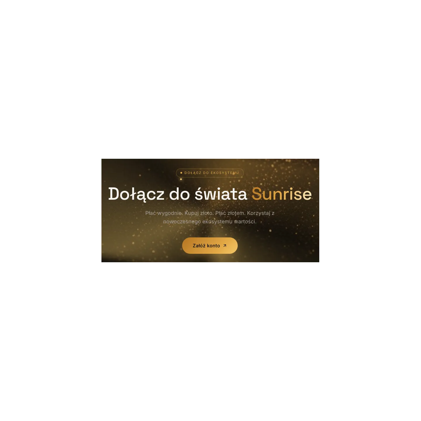 Aktywacja konta użytkownika MySunrise / Sunrise Pay / Sunrise Gold Pay